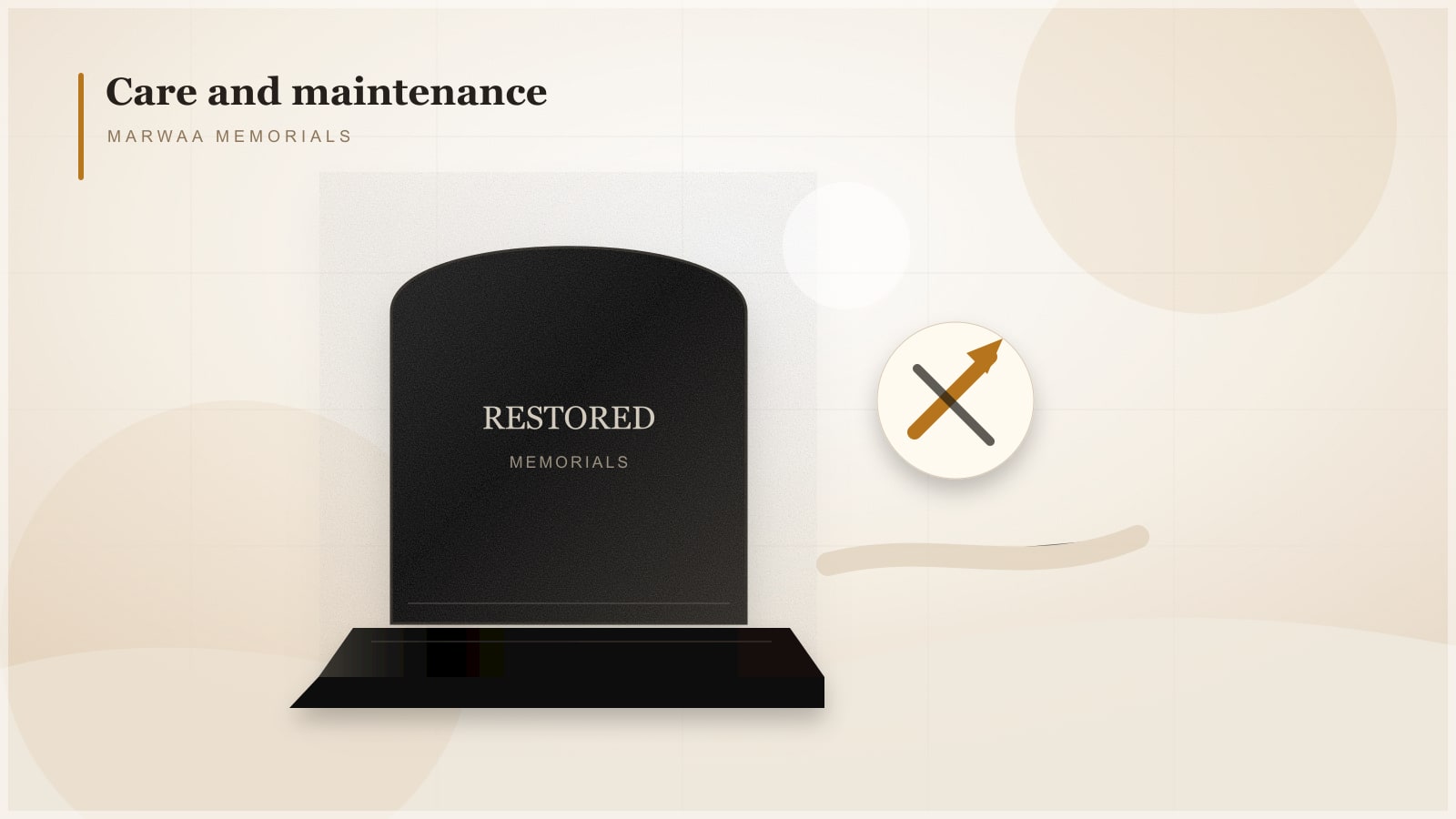 Gleaming mirror-polished black granite headstone freshly cleaned in a sunlit cemetery