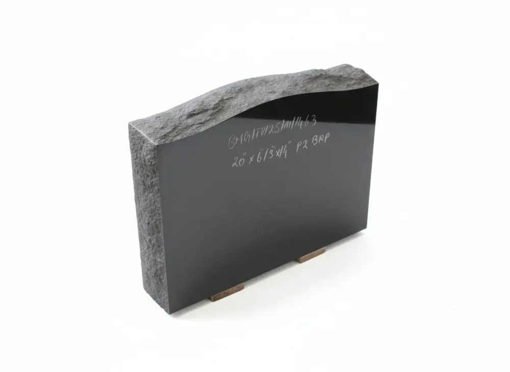 Serp Rock Top Black Granite Monument