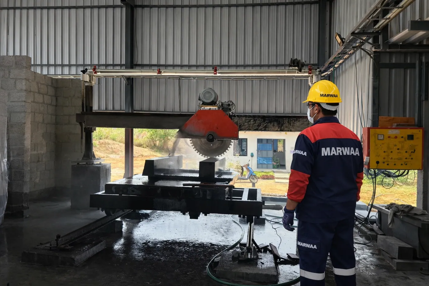 Edge cutting process with precision blade