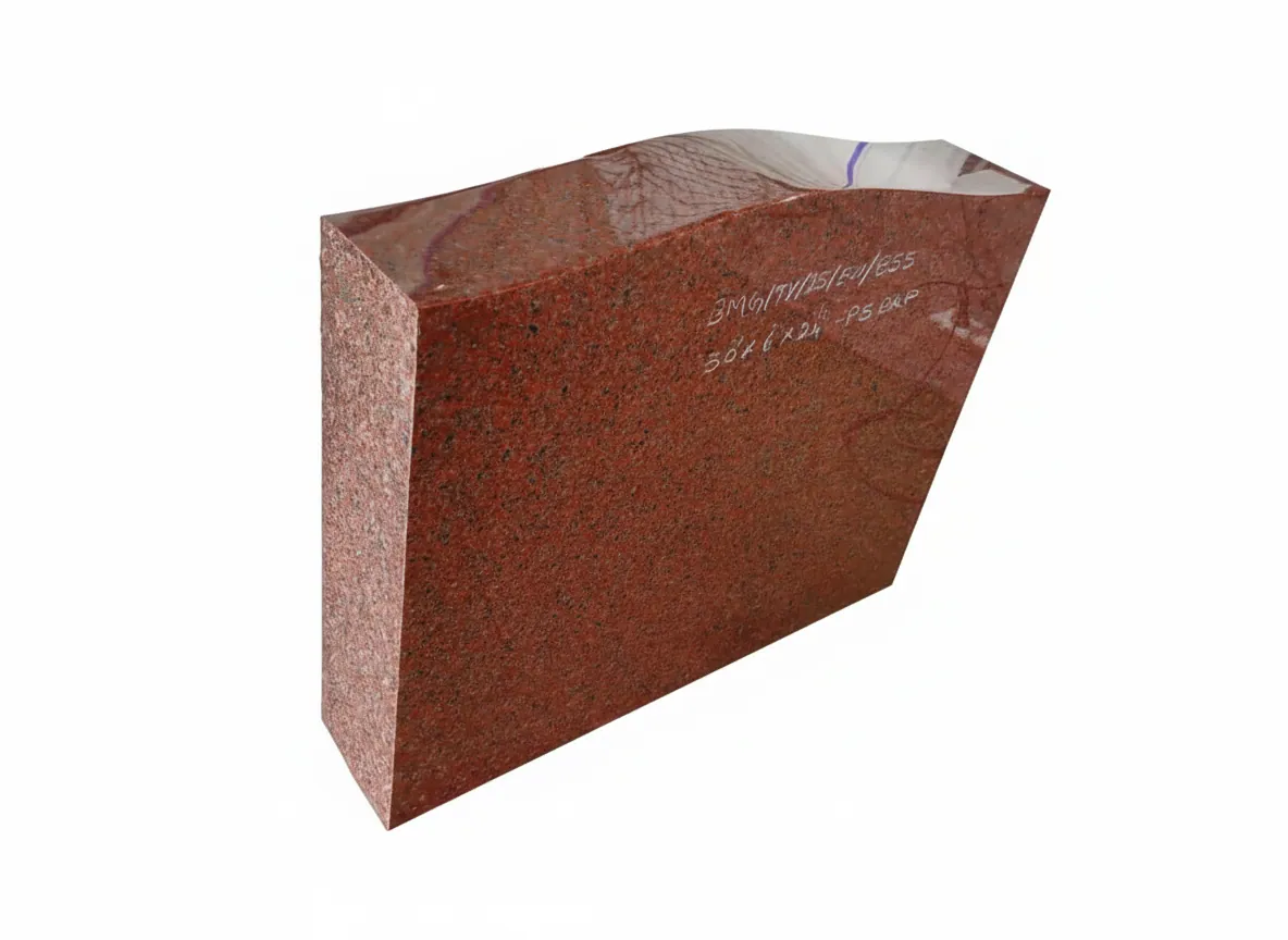Red Granite Serpentine Monument