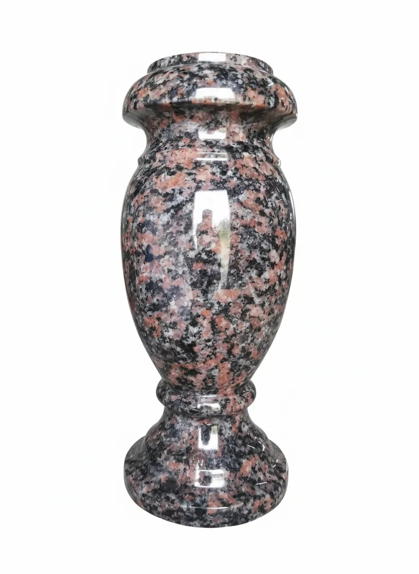 Multicolor Granite Memorial Vase